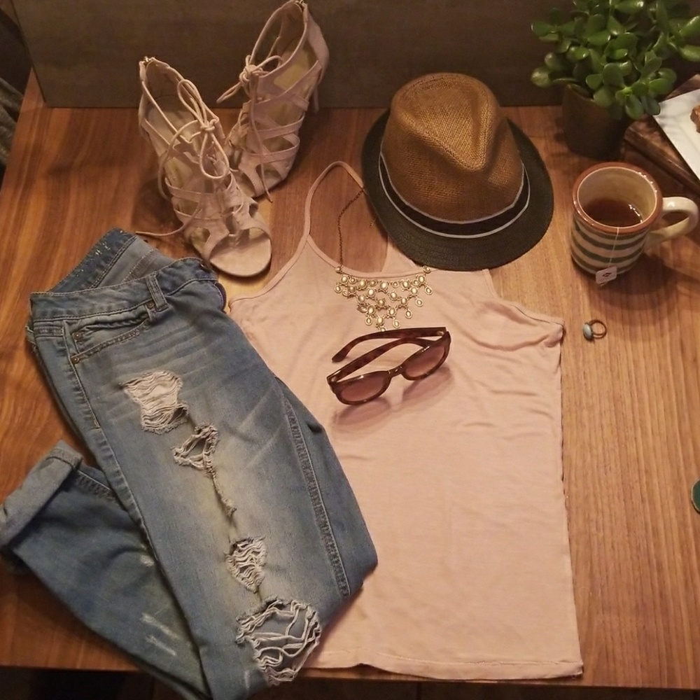 Casual Racer Back Tank Top